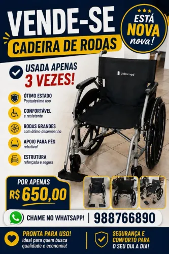 Vende-se Cadeira de rodas 
