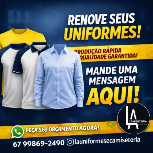 Uniformes personalizados Pedido mínimo de 10 unidades