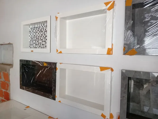 Nicho branco brilhante de 60x30x10 