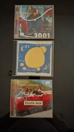 Lote 3 CDs Rock Nacionais Originais - Rita Lee, Paralamas e Biquini Cavadão