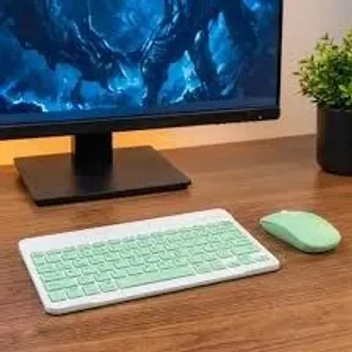 CONJUO DE TECLADO + MAUSE BLUETOOTH PARA NOTEBOOK E TABLET