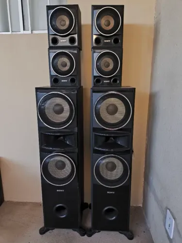 2 Caixas Torres Sony SS MSP7500 + 4 Sorround Sony SS SRP7500