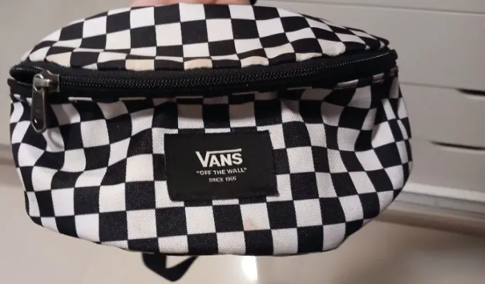 Pochete Vans Mini Ward Check Blk Wht