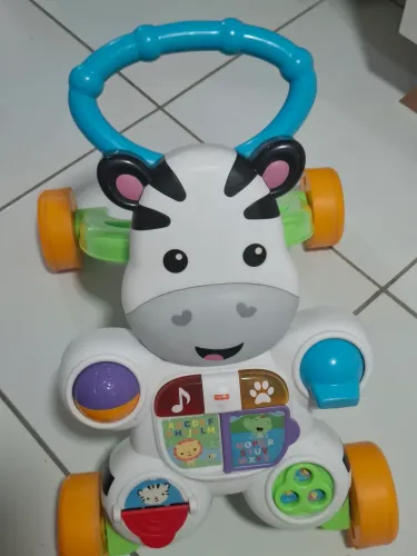 Andador Zebra Fisher-Price (Musical e Educativo) - Perfeito Estado!