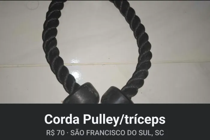 Corda pulley/tríceps