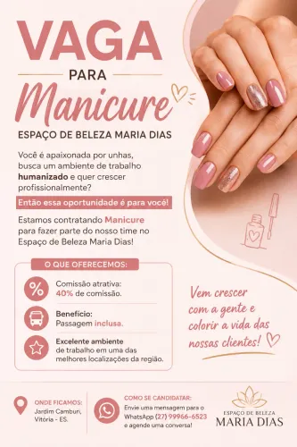 Vaga de manicure 