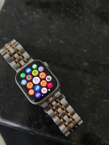 Apple Watch Series 7 41mm GPS Prata - Impecável, Caixa e Carregador