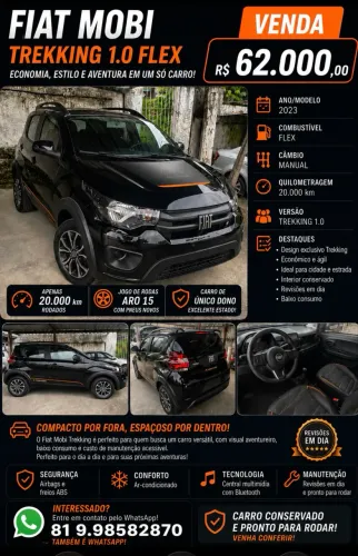 Fiat Mobi Trekking 1.0 Flex 5P 2023