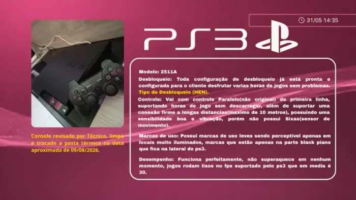 PS3 SLIM MODELO 2511A