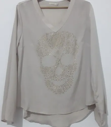 Blusa estampa caveira