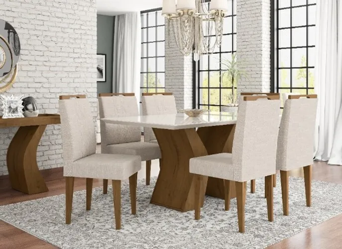 Mesa de Jantar Satini 6 Lugares ! Entrega Grátis !
