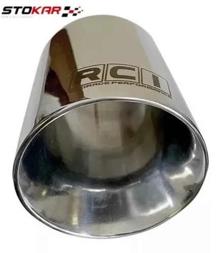 Ponteira Esportiva Race Chrome Inox Diversas (Consultar medidas)