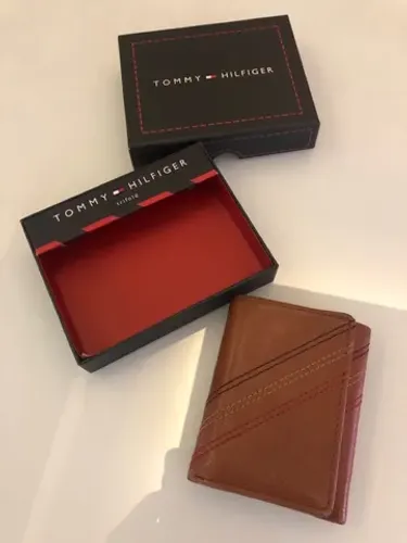 Carteira Tommy Hilfiger Original Masculina Couro Nova  wallet