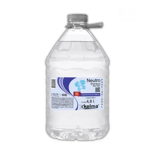 Shampoo Kelma 4,8l Neutro Shampoo Sem Sal Para Todos Cabelos