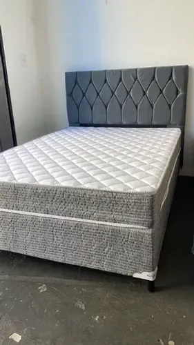 Cama casal molas bonnel completa