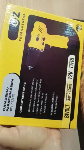 Parafusadeira furadeira sem fio 12v OZ