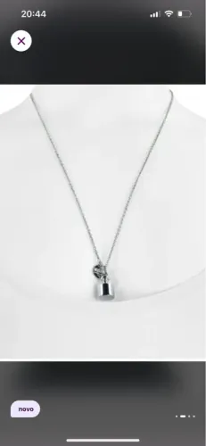 Colar Moschino com Pingente de Garrafa original 