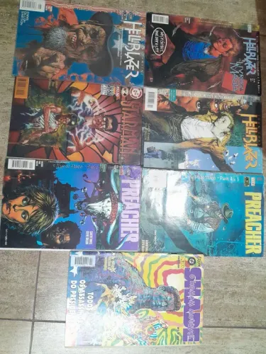 Lote de HQs - Hellblazer, Preacher, Starman, Shade,  e outros