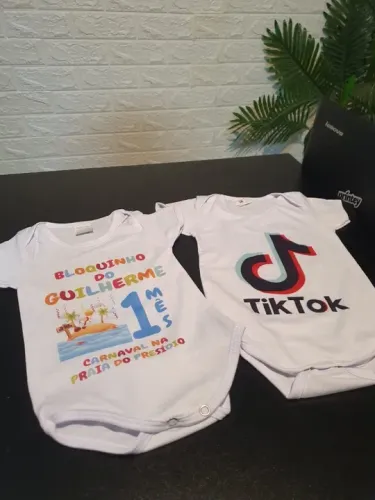 Body baby personalizado com tema de sua preferência roupa bebê