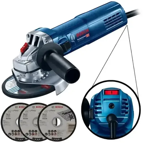 Esmerilhadeira Elétrica Gws 9-125 S 5 900W Com Controle De Velocidade 220V Bosch