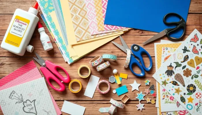 Insumos para papelaria personalizada e encadernação.