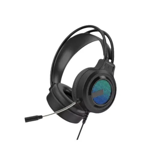 Headset Gamer SW-G8  HAOMAI com Microfone eIluminação RGB - Preto