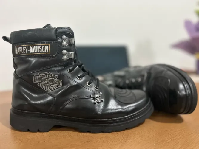 Coturno Couro Harley Davidson