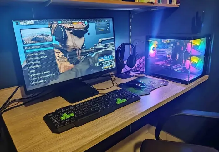 Pc Gamer completo roda todos os jogos + Jogos inclusos + Monitor 24pl