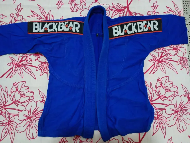 Kimono infantil Tamanho M0 azul 