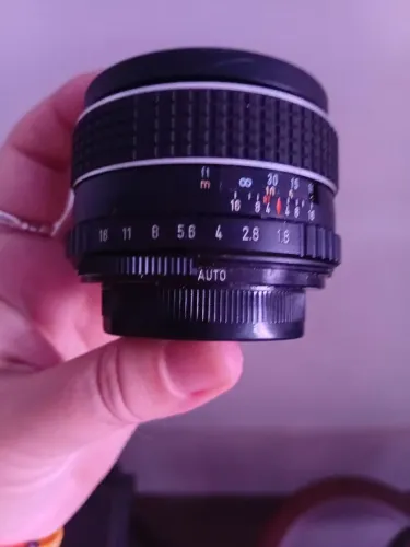 Lente fotográfica com Zoom e reguladores para máquinas profissionais