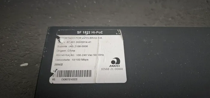 Switch de Rede SF 1822 Hi-PoE 10/100 Mbps