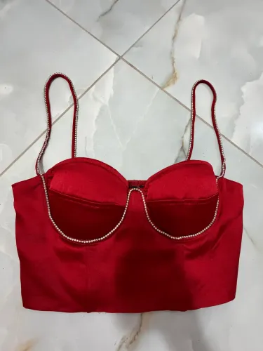 Cropped vermelho