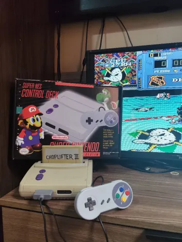 Super Nintendo com Jogo Choplifter III