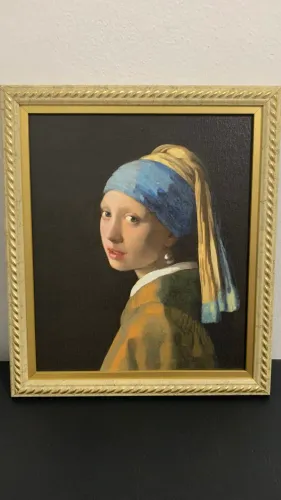 Quadro Moça com brinco de pérola (Vermeer)