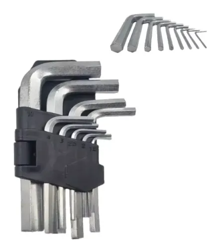 Conjunto De Chave Allen Curta 9 Pcs 1,5-10mm/