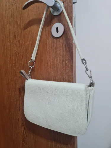 Bolsa de ombro feminina off-white