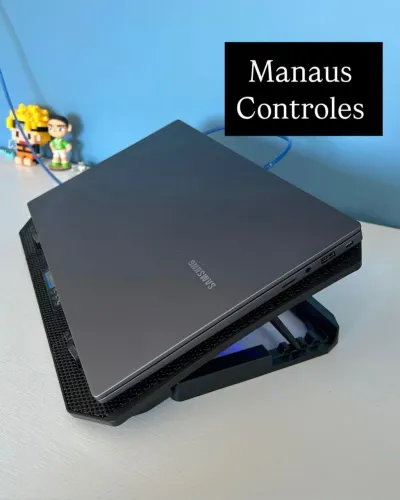 Suporte para notebook com sêxtupla ventilação led 