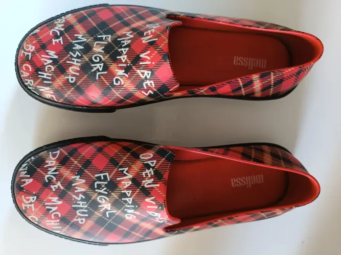 Melissa - Sapatilha Plaid Open Vibes