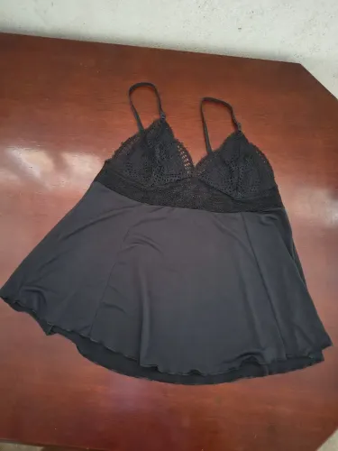 Baby Doll Preto Tamanho GG