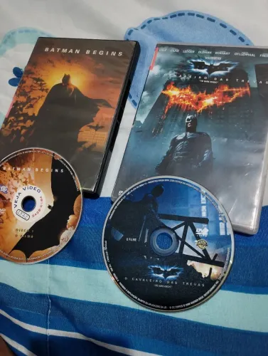 Batman Begind e Batman o cavaleiro das trevas dvd faço Olx pay 