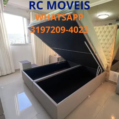 Cama Box Baú Queen 1.58x1.98 - Praticidade e Conforto