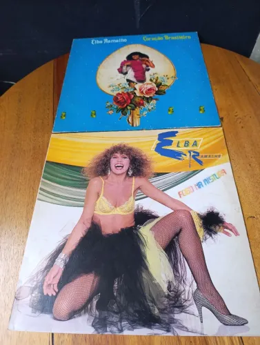 LPs Disco Vinil - Elba Ramalho - Coraçao Brasileiro e Fogo Na Mistura