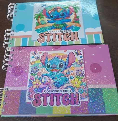 LIVRO PARA COLORIR CAPA DURA STITCH