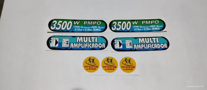 Adesivo para aparelho de som mini system som aiwa nsx 959