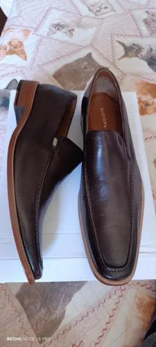 Sapatos de Couro Marrom bigioni