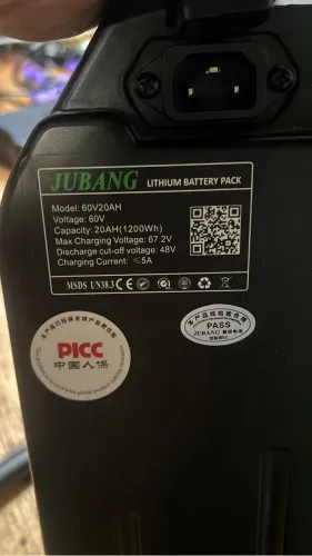 Bateria para scooter elétrica de lítio 