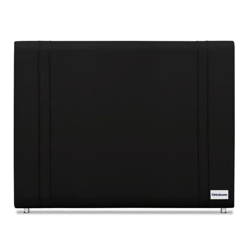 Cabeceira Facto Black Ortobom 186cm estofada em corino