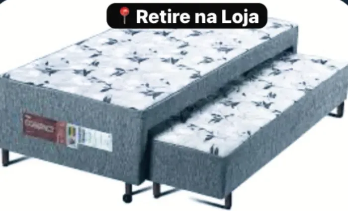 Cama box com auxiliar brinde