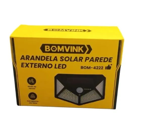 luminária solar led  externa