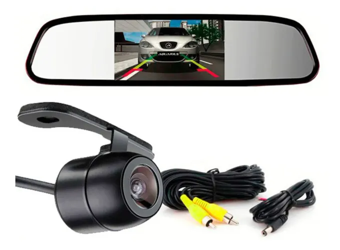 Retrovisor + Câmera de Ré